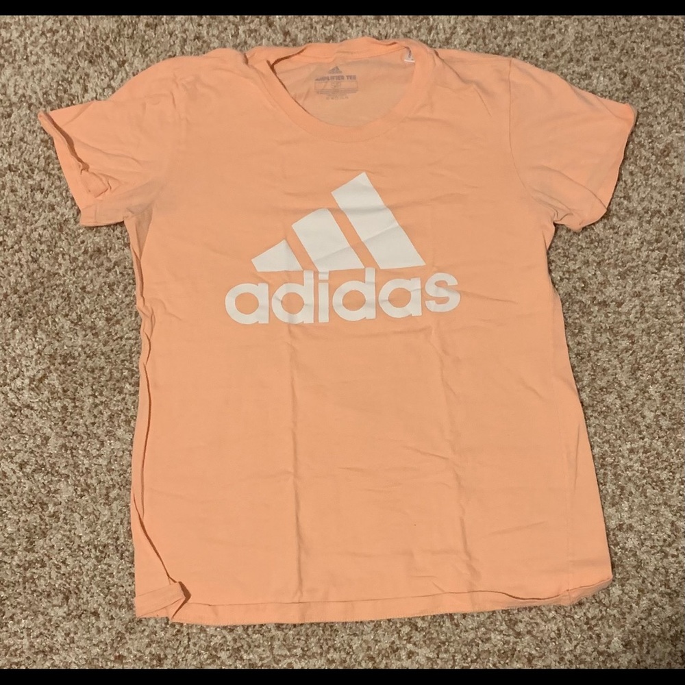 Pink adidas amplifier tee women’s small